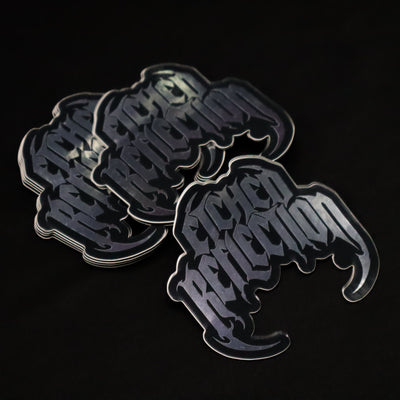 ETCHED REFLECTION - Logo sticker